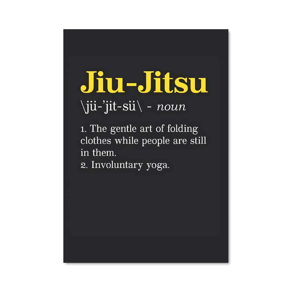 Poster Ju-Jitsu Énergique – affiche Jiu-jitsu brésilien
